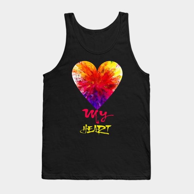 My Heart Tank Top by Breshka